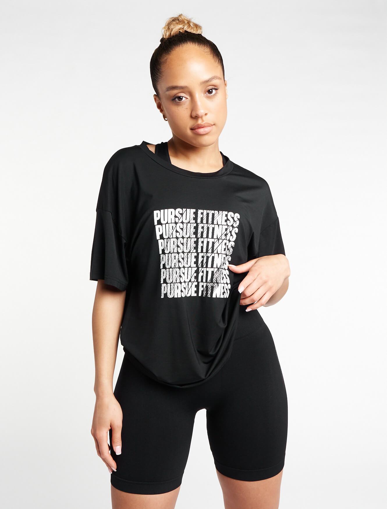 Boyfriend T-Shirt / Black Pursue Fitness 1