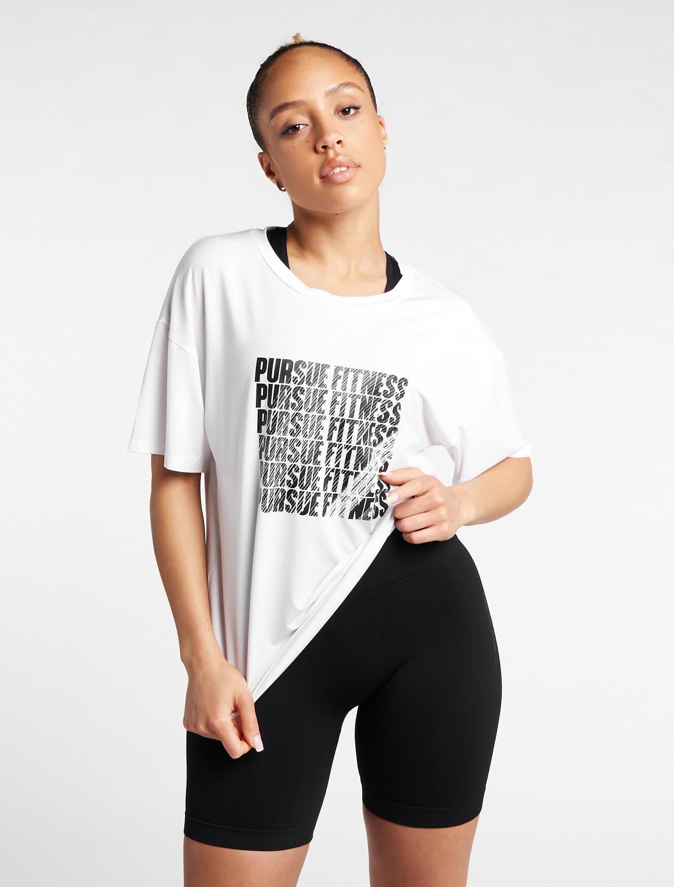 Boyfriend T-Shirt / White Pursue Fitness 2