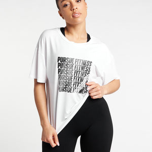 Boyfriend T-Shirt / White Pursue Fitness 2