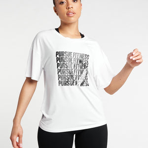 Boyfriend T-Shirt / White Pursue Fitness 1