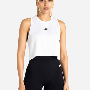 BreathEasy® Crop Vest / White Pursue Fitness 1