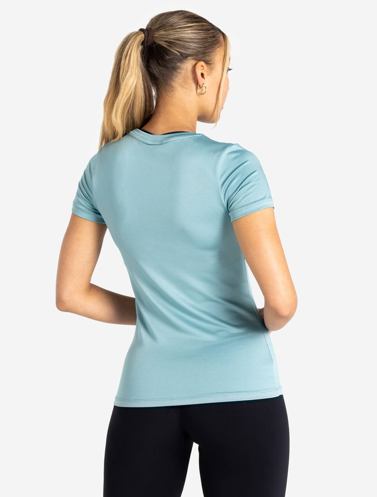 BreathEasy® Full-Length T-Shirt / Dusky Blue Pursue Fitness 2