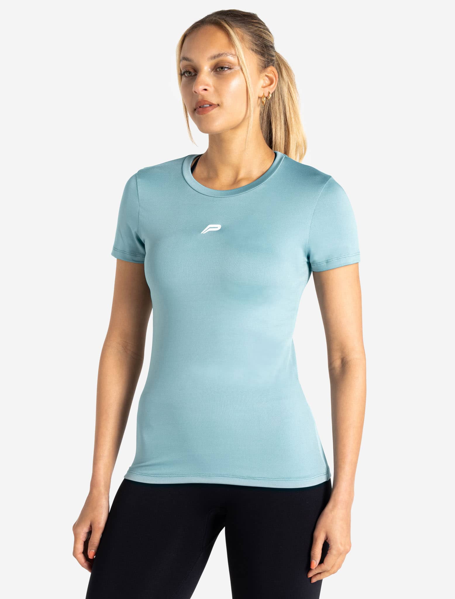 BreathEasy® Full-Length T-Shirt / Dusky Blue Pursue Fitness 1