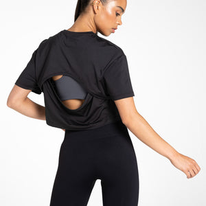 Breeze Crop T-Shirt / Black Pursue Fitness 2