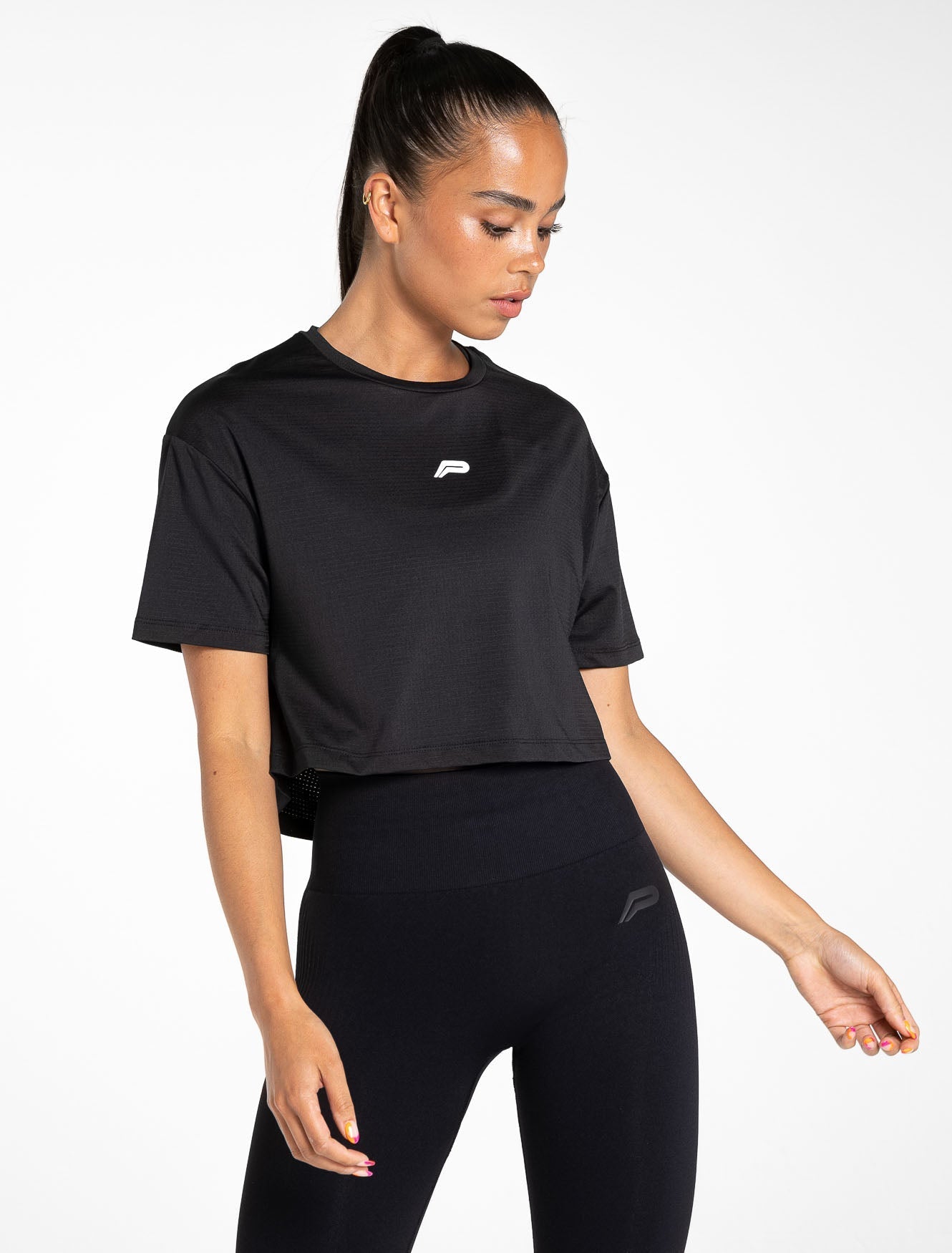 Breeze Crop T-Shirt / Black Pursue Fitness 1