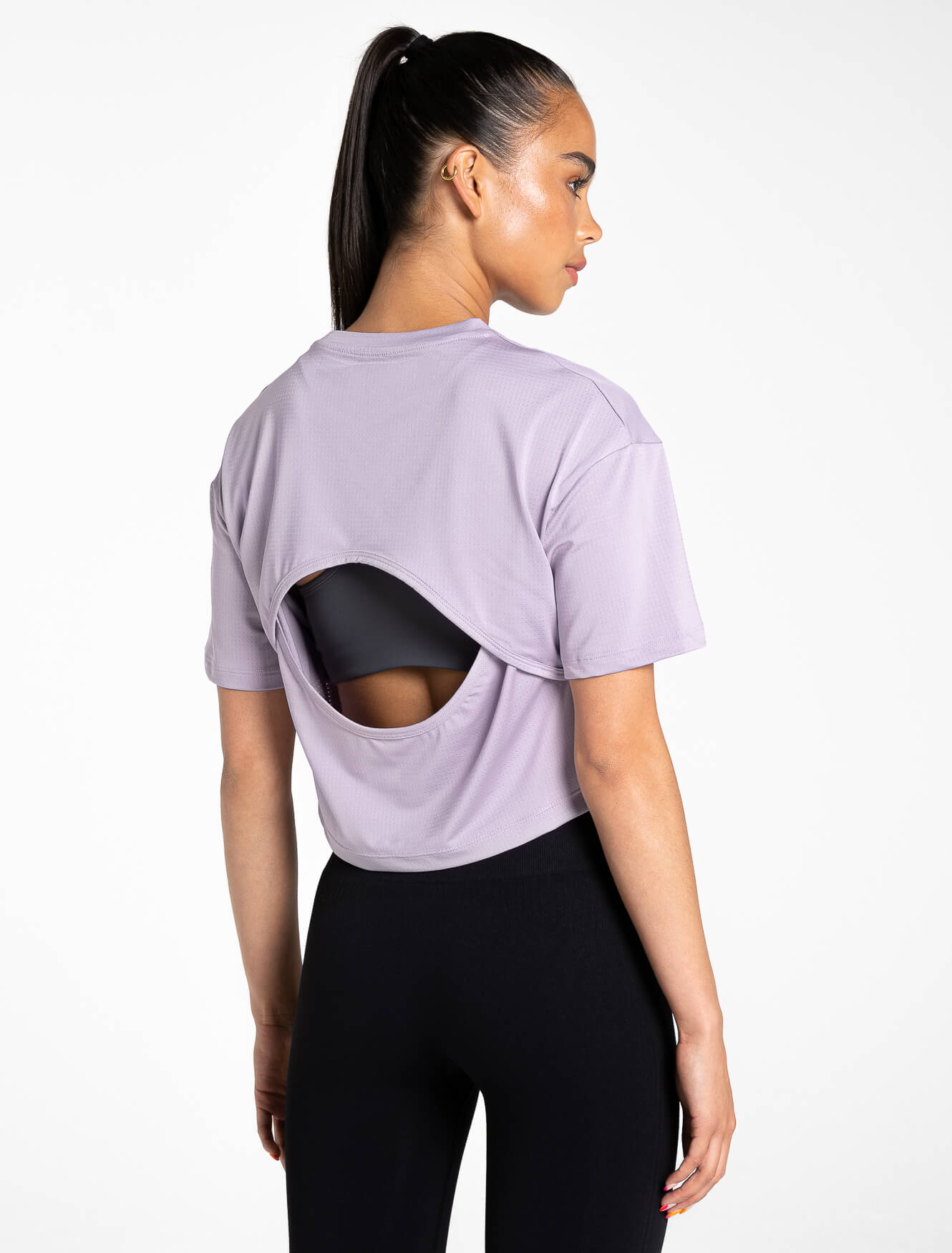 Breeze Crop T-Shirt / Lilac Pursue Fitness 2