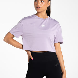 Breeze Crop T-Shirt / Lilac Pursue Fitness 1