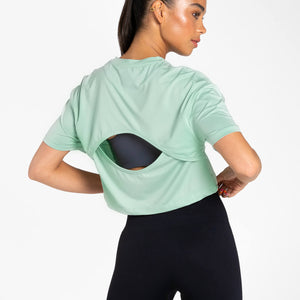 Breeze Crop T-Shirt / Mint Green Pursue Fitness 2