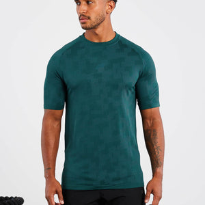 Camo Seamless T-Shirt / Dark Green Pursue Fitness 1