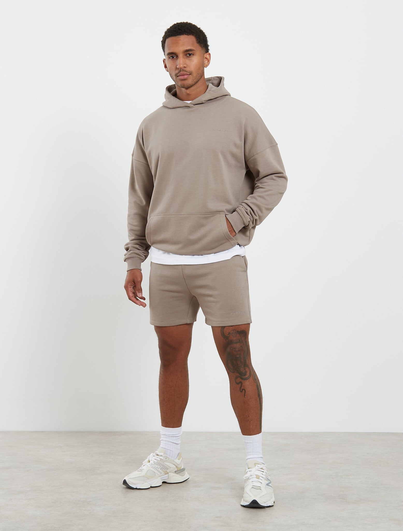 Core Loopback Shorts - Taupe Pursue Fitness 2