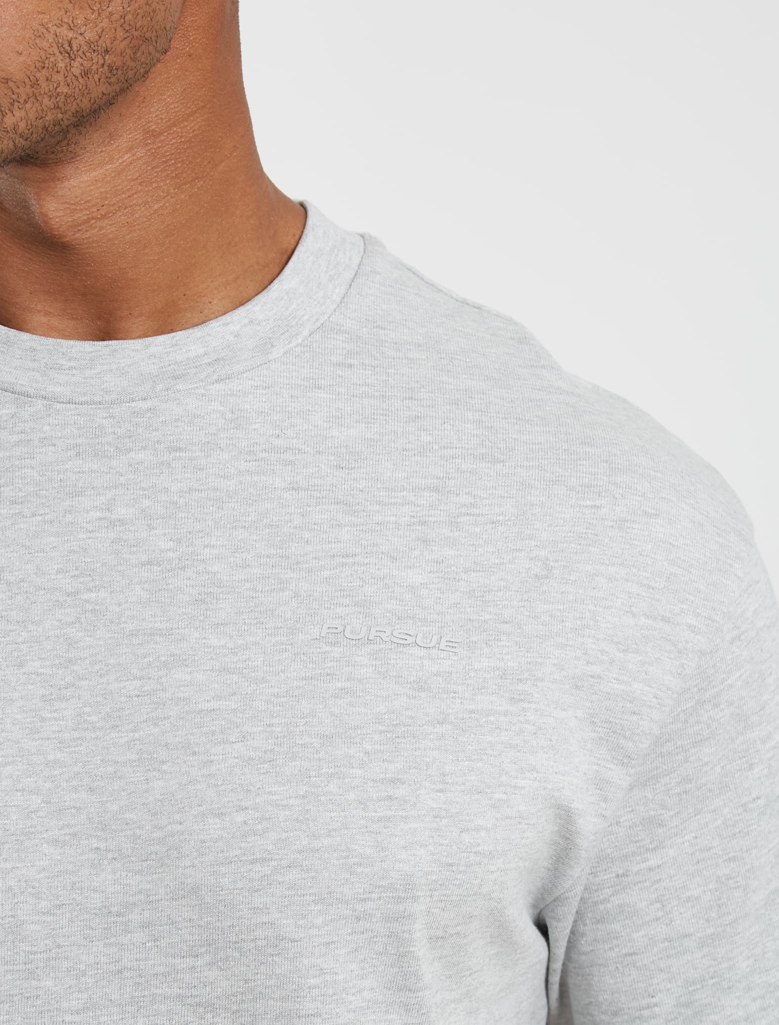 Core Oversized T-Shirt | Grey Marl | Pursue Fitness