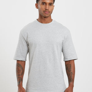 Core Oversized T-Shirt - Grey Marl Pursue Fitness 1