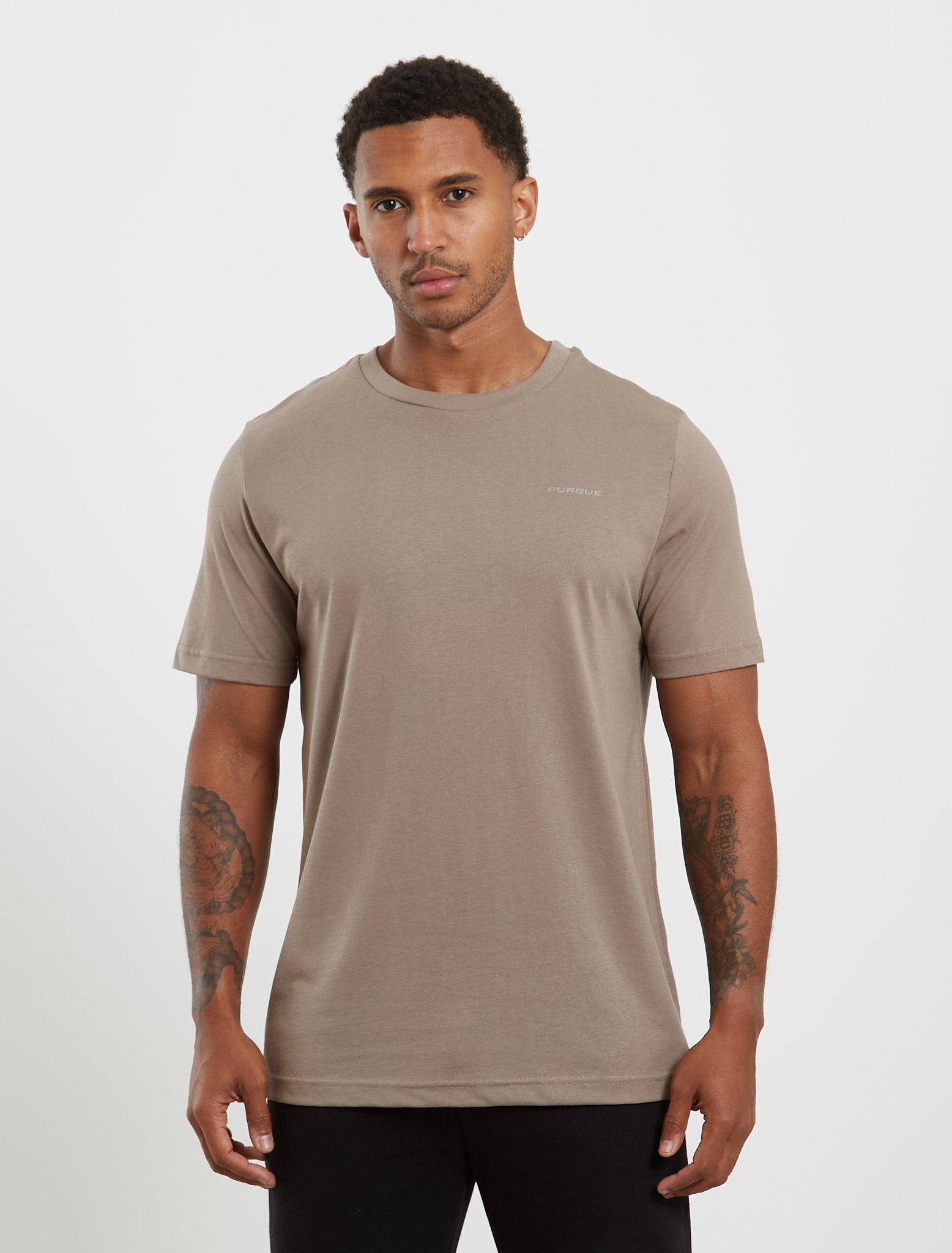 Core Relaxed Fit T-Shirt - Taupe Pursue Fitness 1