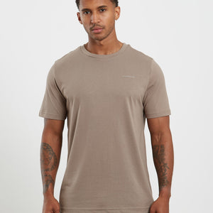 Core Relaxed Fit T-Shirt - Taupe Pursue Fitness 1