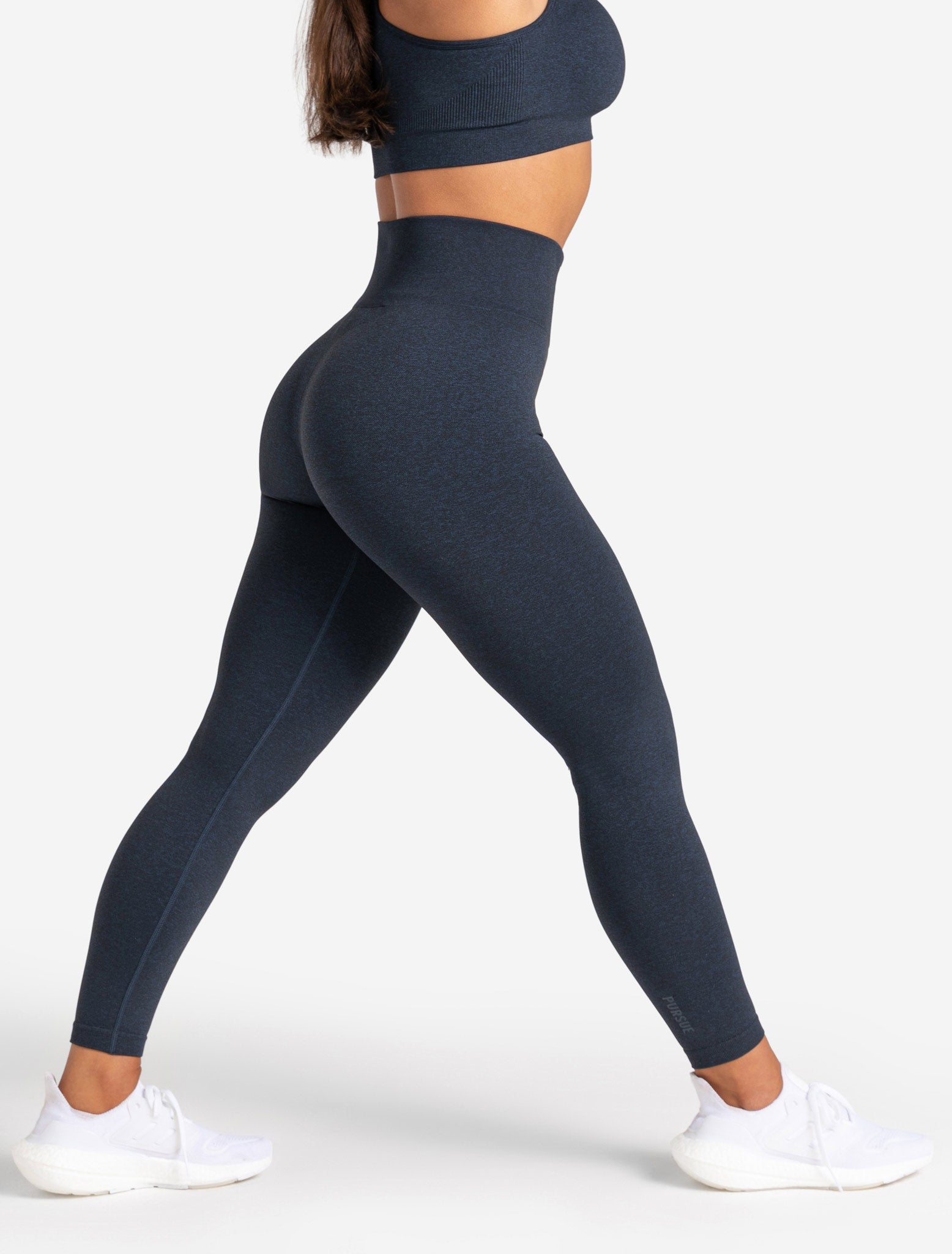 LNDR Blackout Legging in Navy Marl