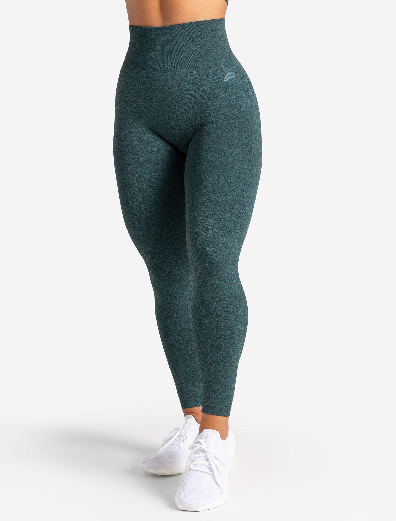 Core Seamless Leggings | Teal Marl | Pursue Fitness