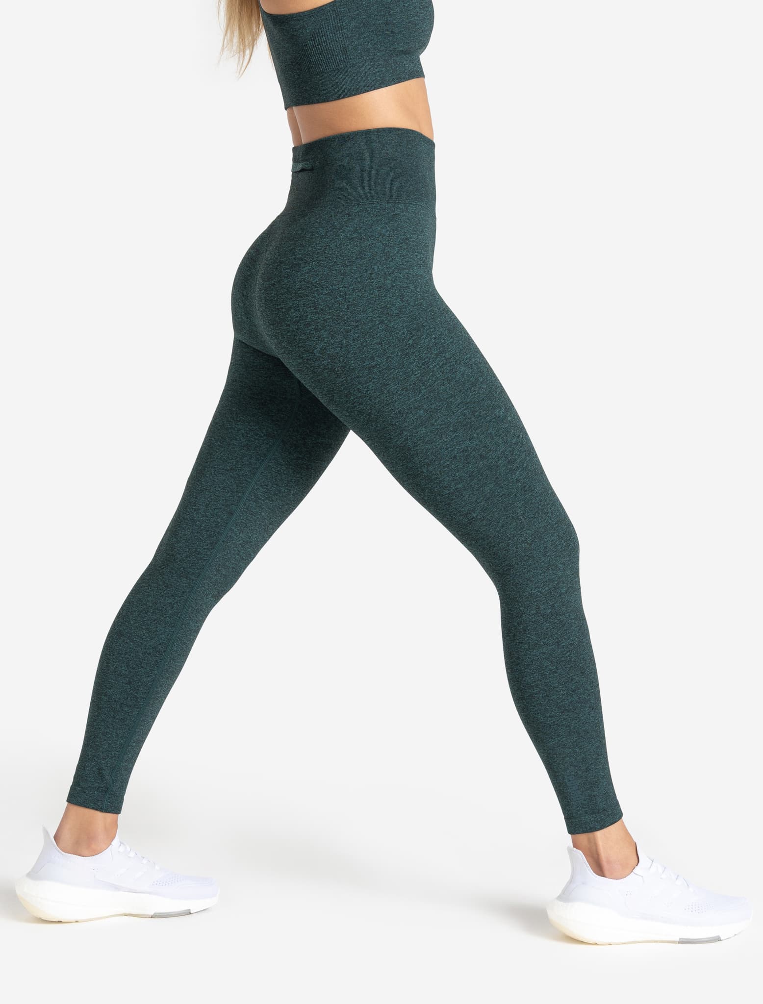 Core Seamless Pocket Leggings | Teal Marl | Pursue Fitness