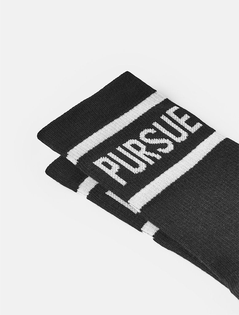Crew Socks / Black (Unisex) Pursue Fitness 6