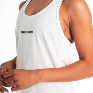 Cross Back Tank / White Pursue Fitness 2