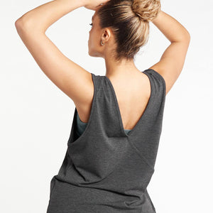 Crossover Tank Top / Charcoal Marl Pursue Fitness 2