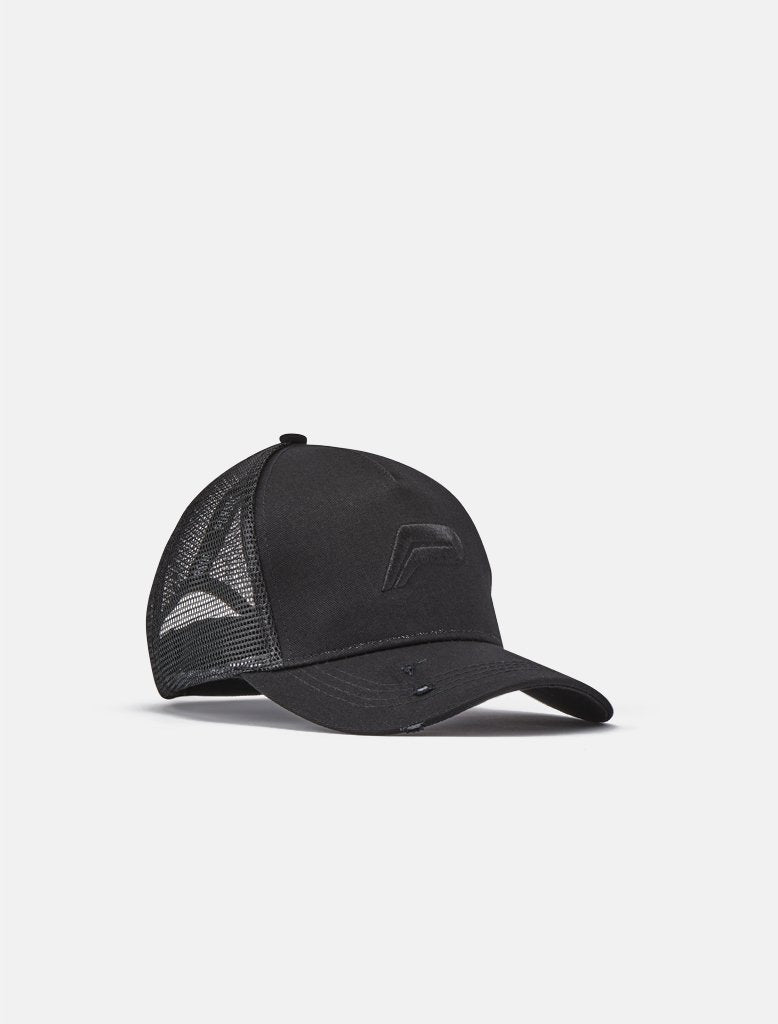 Distressed Trucker Cap / Black Pursue Fitness 1