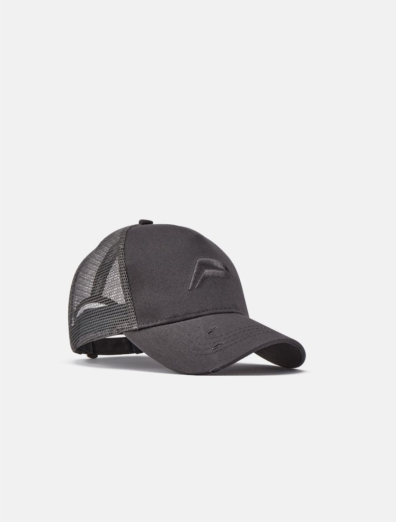 Distressed Trucker Cap / Dark Grey Pursue Fitness 1