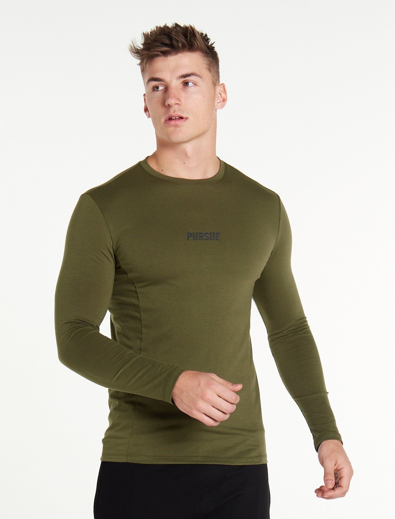 Essential Long Sleeve / Khaki Pursue Fitness 1