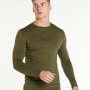 Essential Long Sleeve / Khaki Pursue Fitness 1