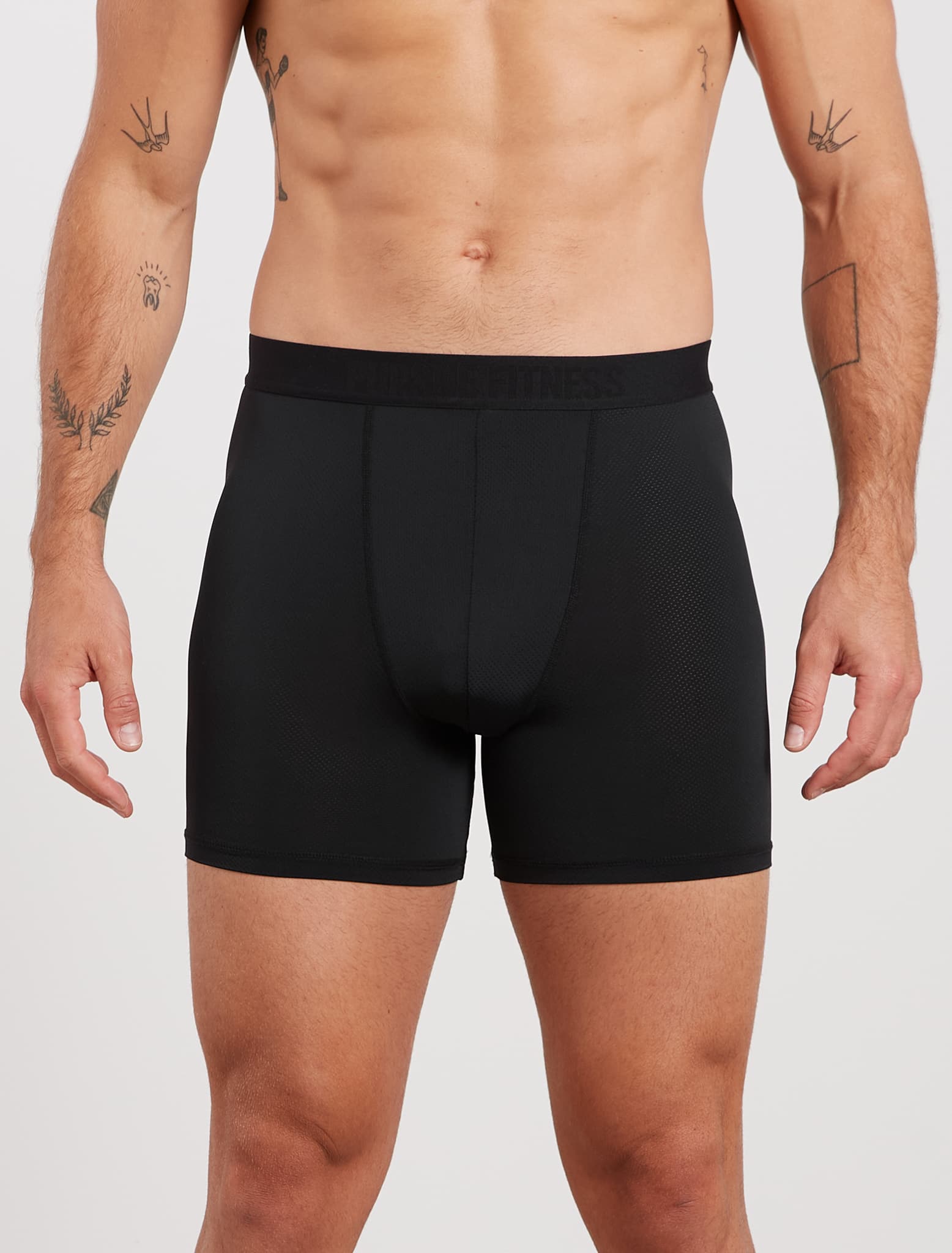 Everyday Boxers - Black (Mid Length) Pursue Fitness 1