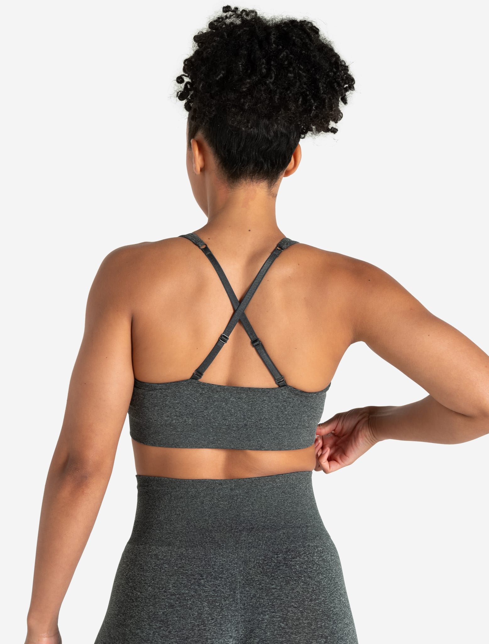 Form Seamless Sports Bra - Green Marl Pursue Fitness 2