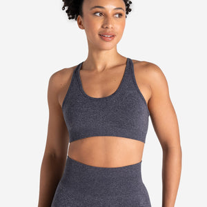 Form Seamless Sports Bra - Navy Marl Pursue Fitness 1