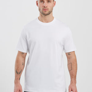 Fundamental Relaxed Fit T-Shirt - White Pursue Fitness 1