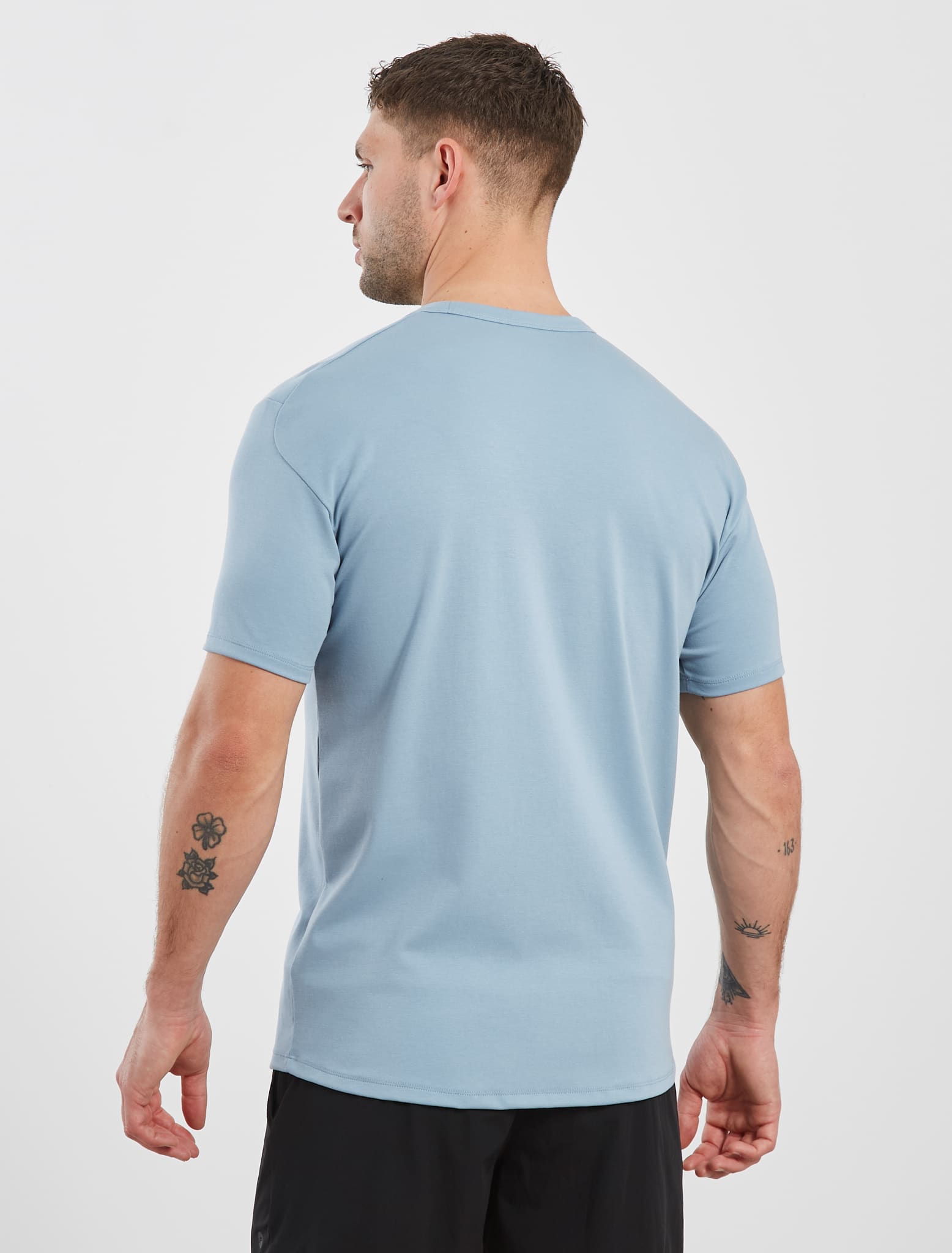 Fundamental Slim Fit T-Shirt - Light Blue Pursue Fitness 2