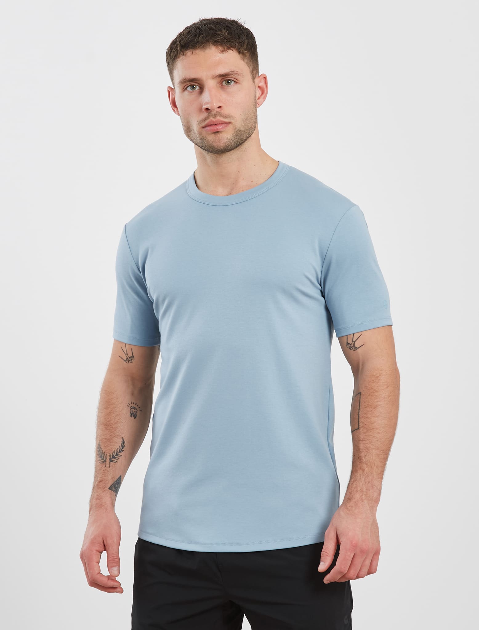 Fundamental Slim Fit T-Shirt - Light Blue Pursue Fitness 1
