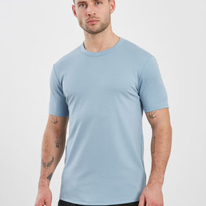 Fundamental Slim Fit T-Shirt - Light Blue Pursue Fitness 1