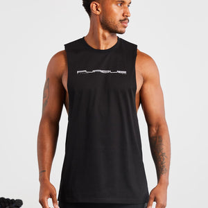 Graphic Drop Arm Tank / Black Pursue Fitness 1