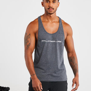 Graphic Stringer Vest / Charcoal Marl Pursue Fitness 1