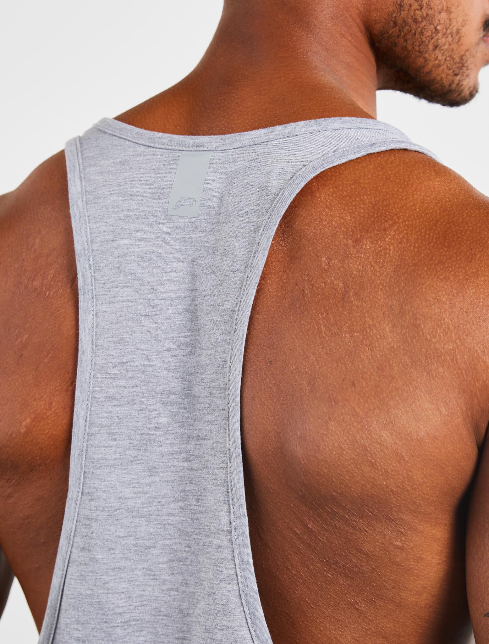 Graphic Stringer Vest / Grey Marl Pursue Fitness 4
