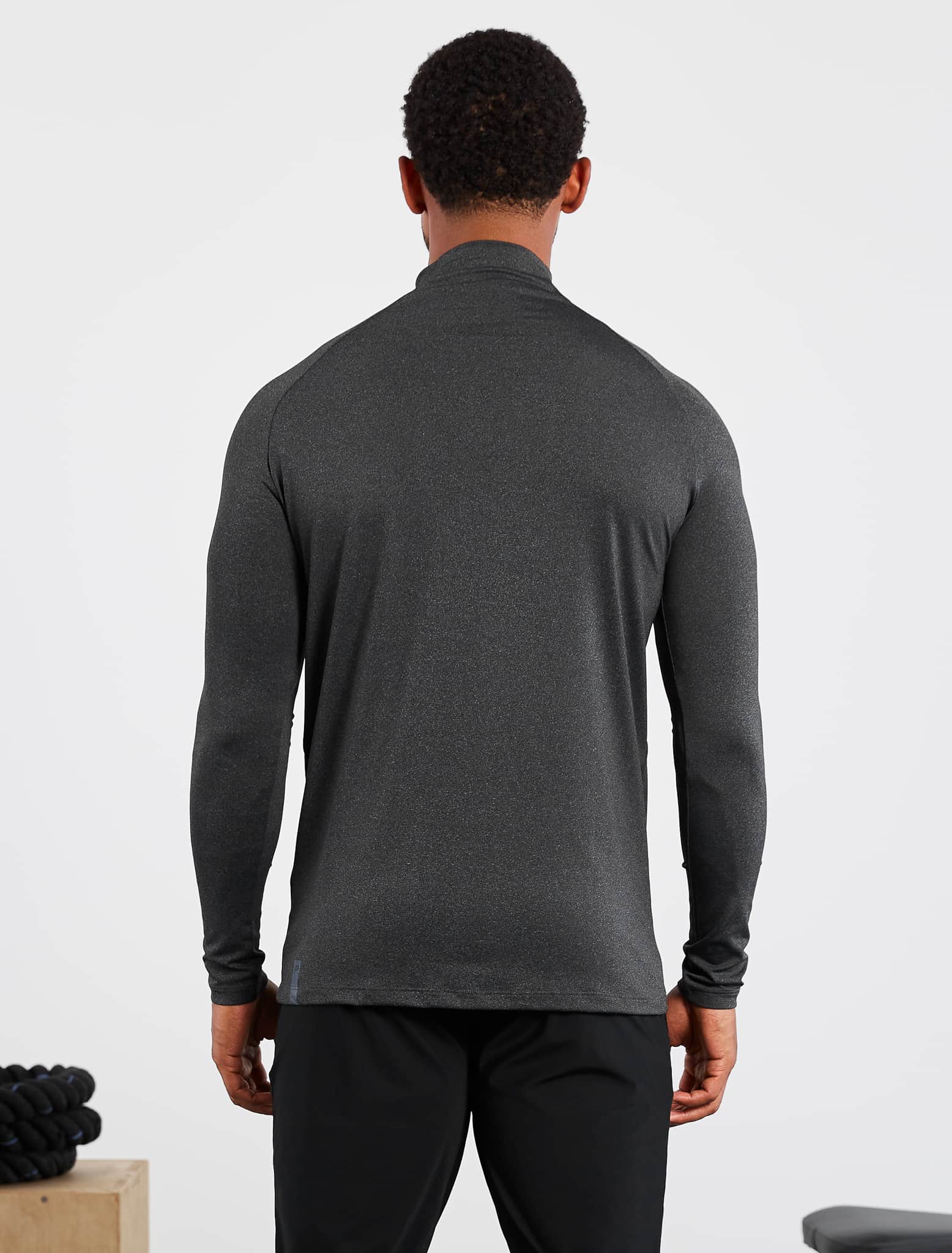 Hybrid Everyday ¼ Zip / Black Marl Pursue Fitness 2