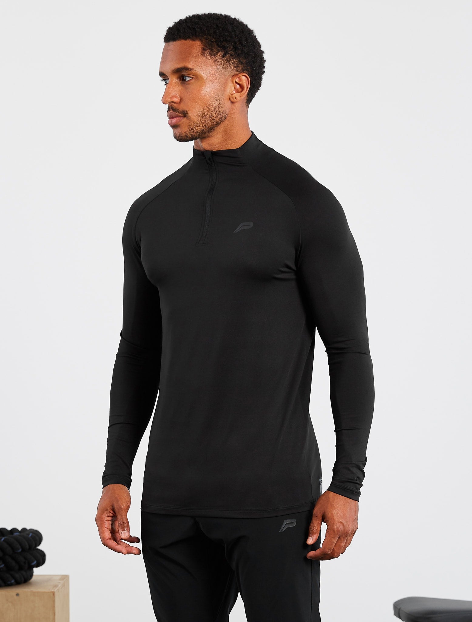 Hybrid Everyday ¼ Zip / Black Pursue Fitness 1