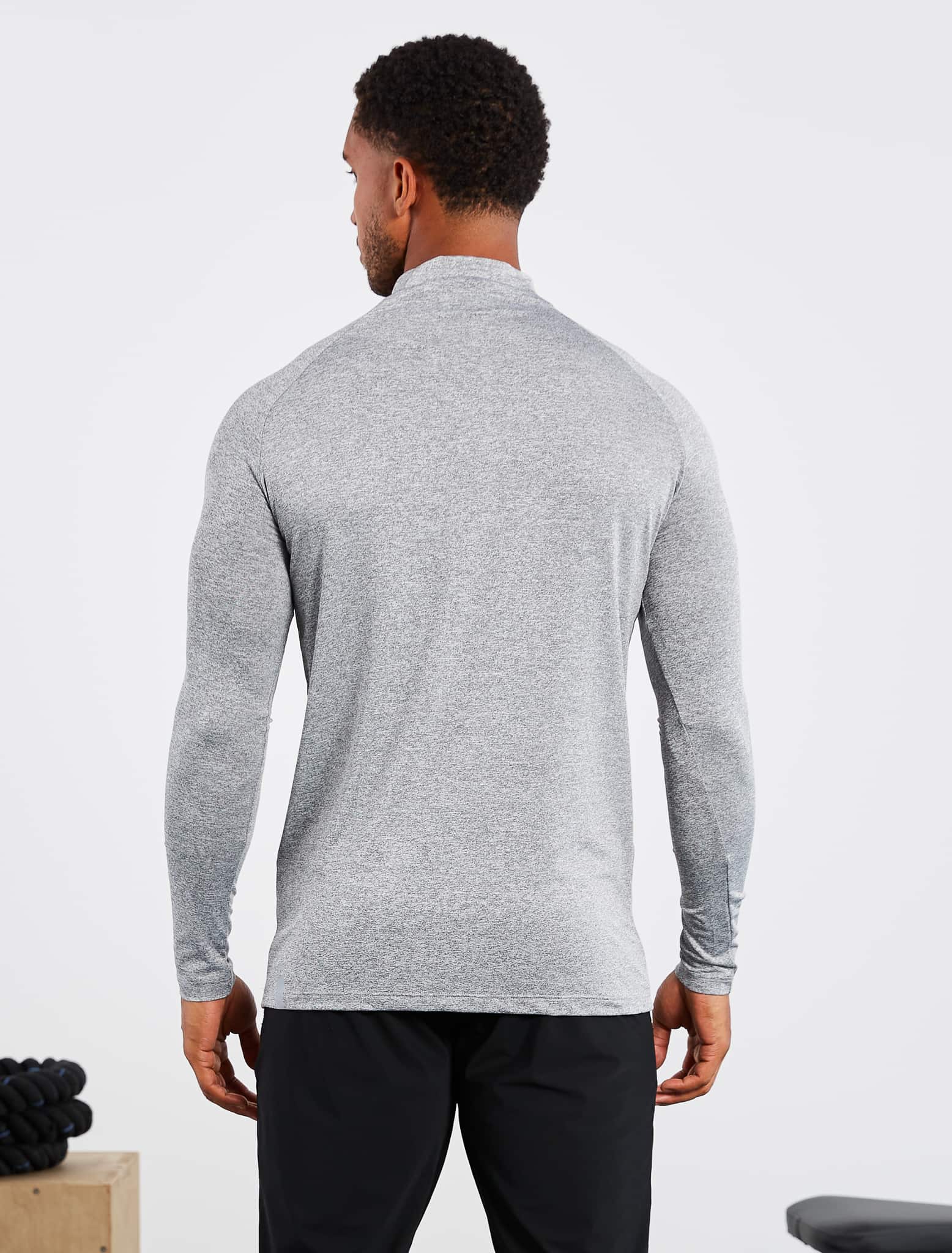 Hybrid Everyday ¼ Zip / Grey Marl Pursue Fitness 2