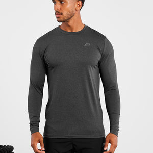 Hybrid Everyday Long Sleeve / Black Marl Pursue Fitness 1