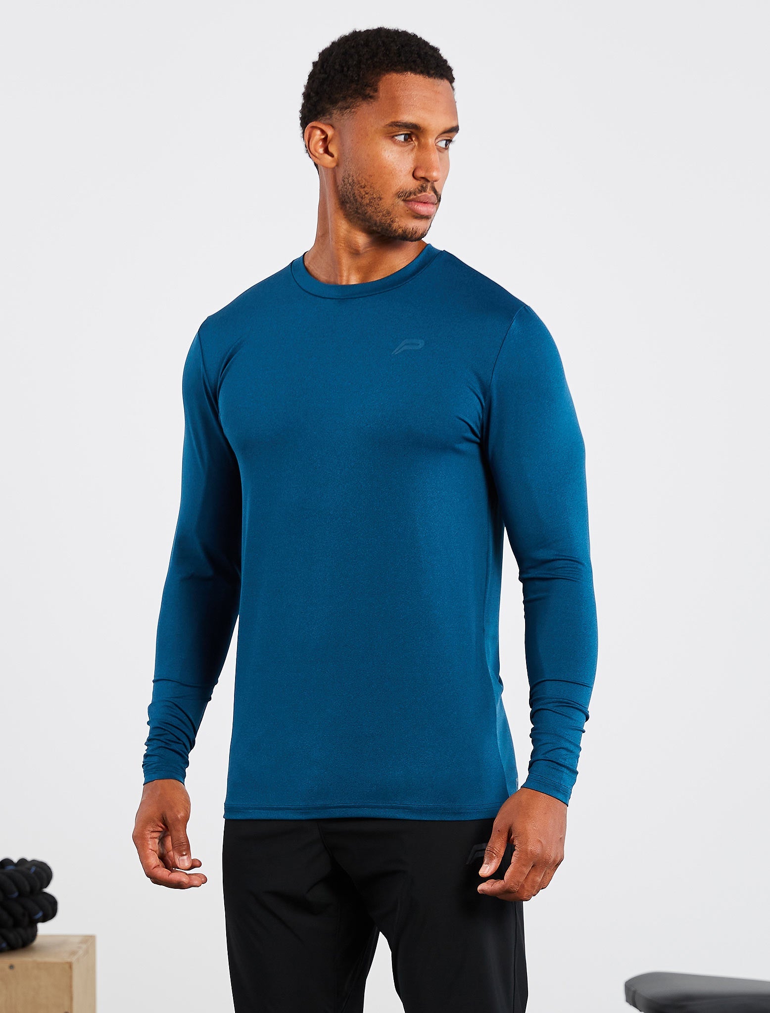 Hybrid Everyday Long Sleeve | Blue Marl | Pursue Fitness