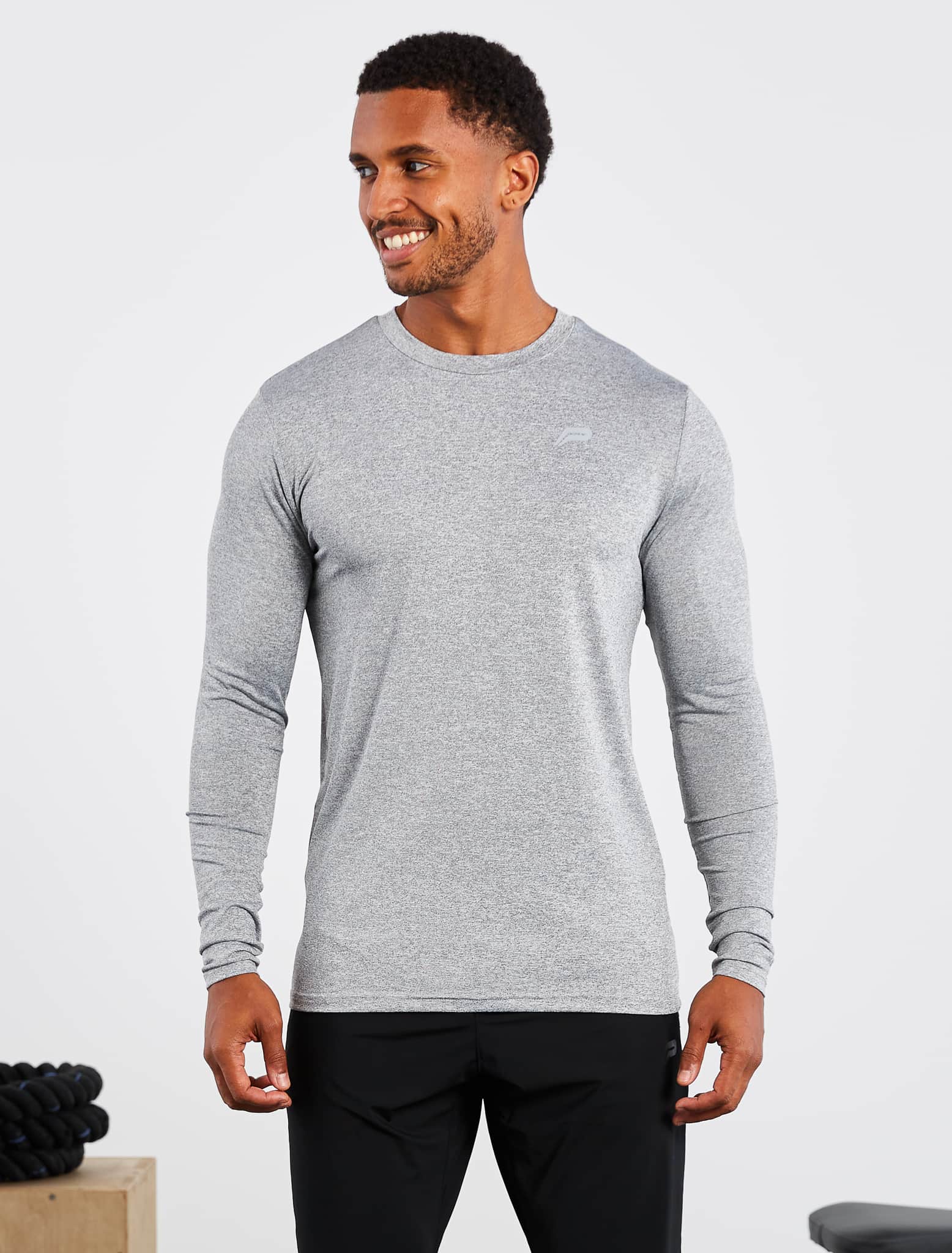 Hybrid Everyday Long Sleeve | Grey Marl | Pursue Fitness