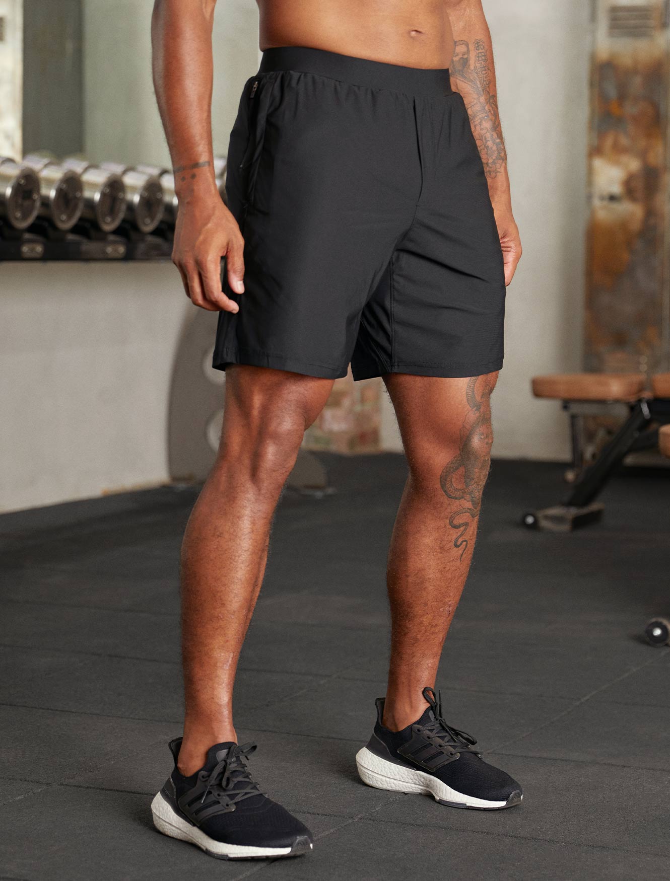 Mens black on sale athletic shorts