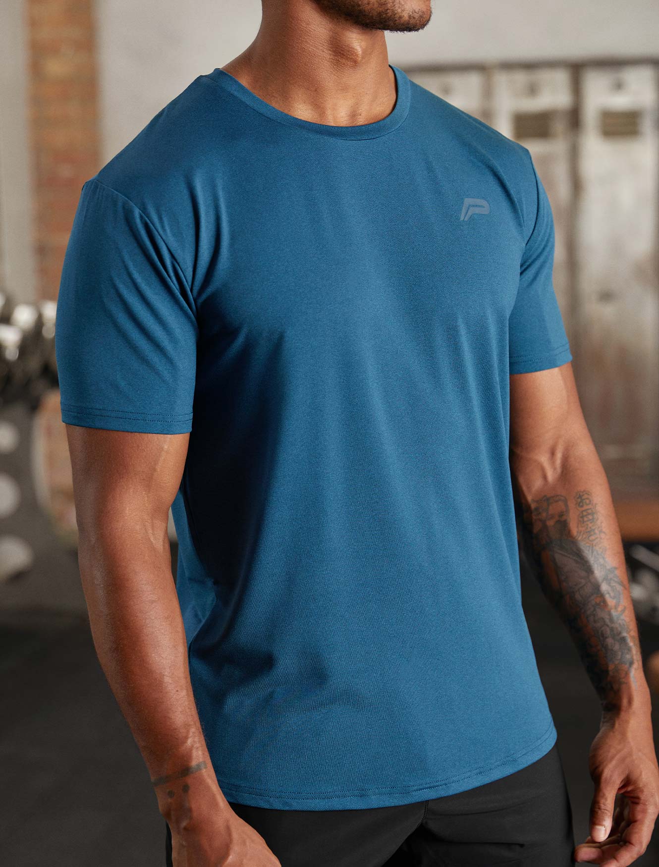 Hybrid Everyday T-Shirt / Blue Marl Pursue Fitness 2