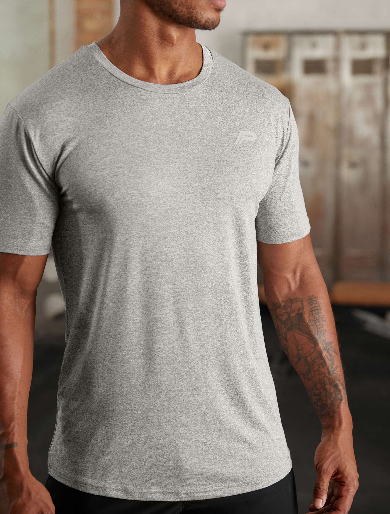Hybrid Everyday T-Shirt / Grey Marl Pursue Fitness 2