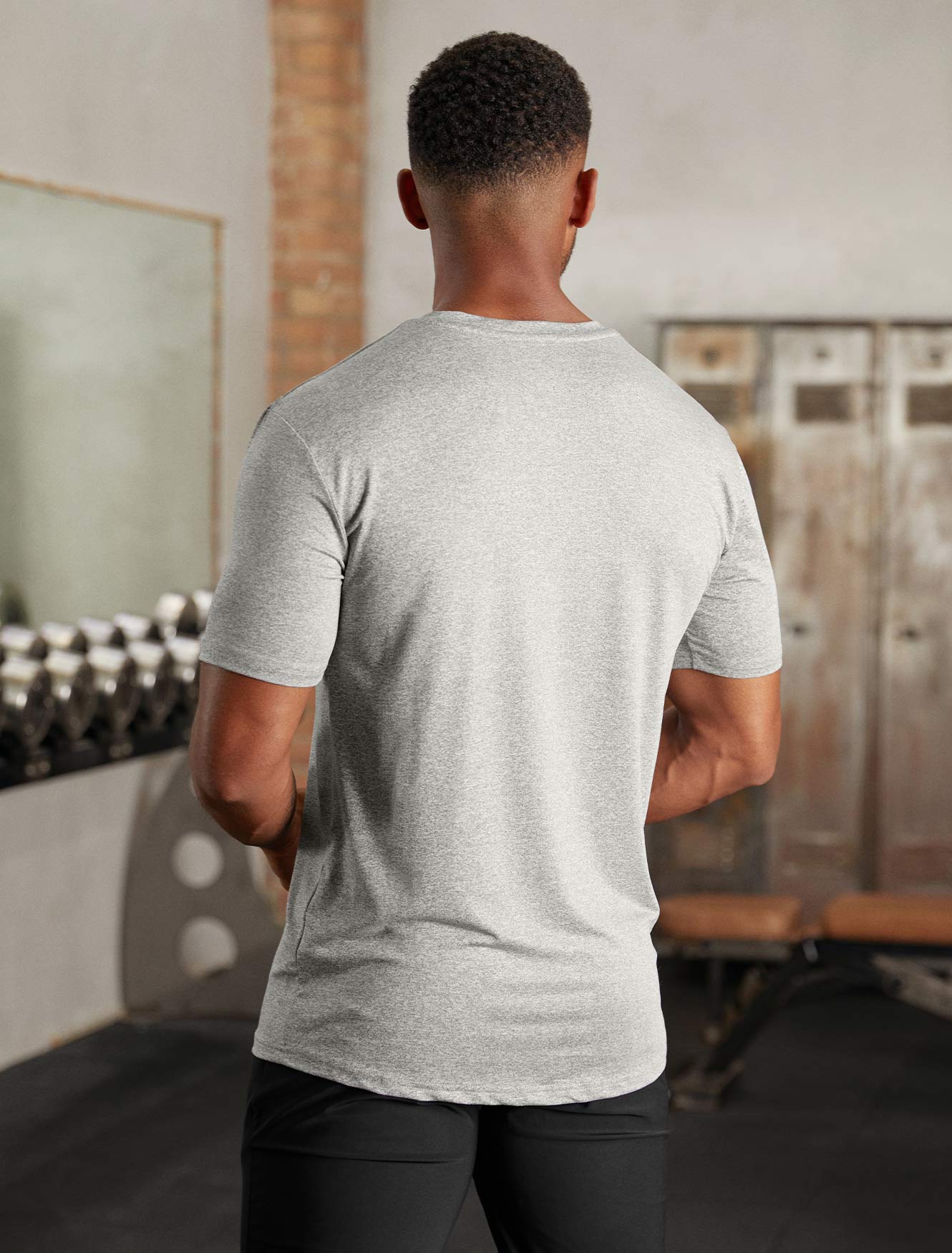 Hybrid Everyday T-Shirt / Grey Marl Pursue Fitness 4