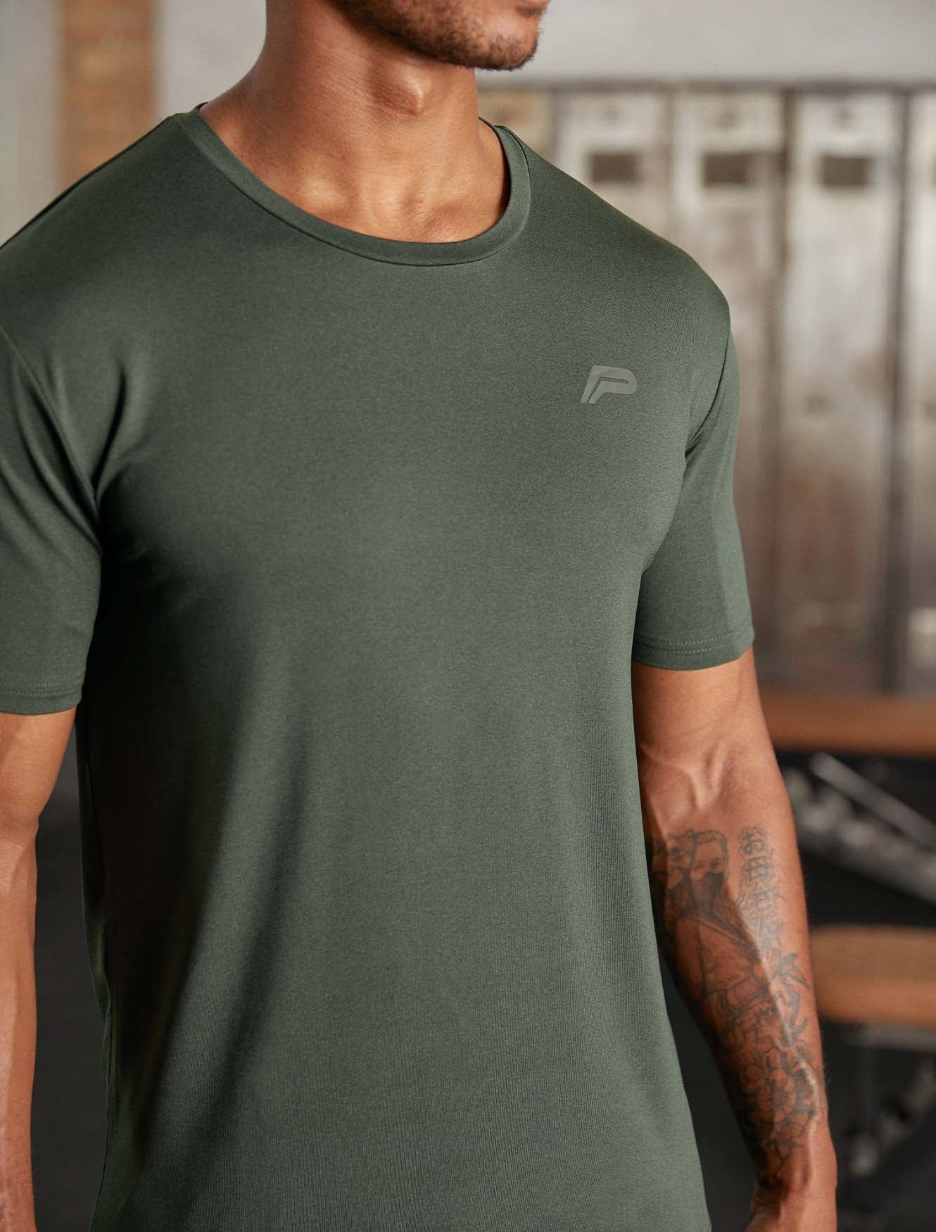 Hybrid Everyday T-Shirt / Olive Marl Pursue Fitness 2