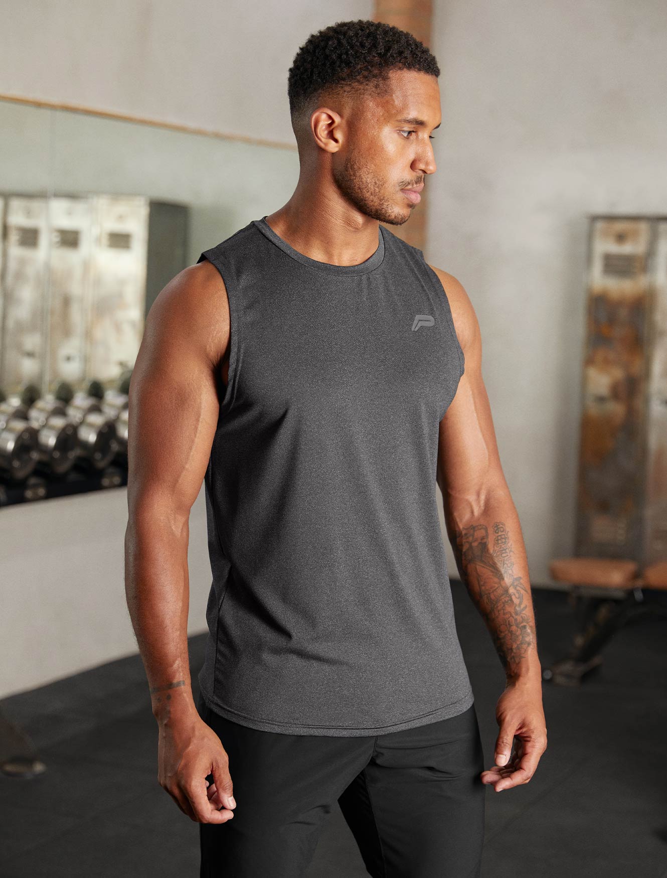 Hybrid Everyday Tank / Black Marl Pursue Fitness 1